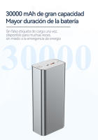 PowerBank (batería externa) 30000mAh 19V + PD65W + DC76W carga rápida tipo C * 1 + USB * 1 + salida de CC * 1 funda de aleación de aluminio - details 5
