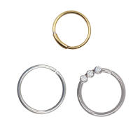 Starbeauty 1pc nueva moda anillo de la nariz de diamantes de imitación vintage Acero inoxidable nariz aro anillo para las mujeres joyería para mujer bijoux - details 1