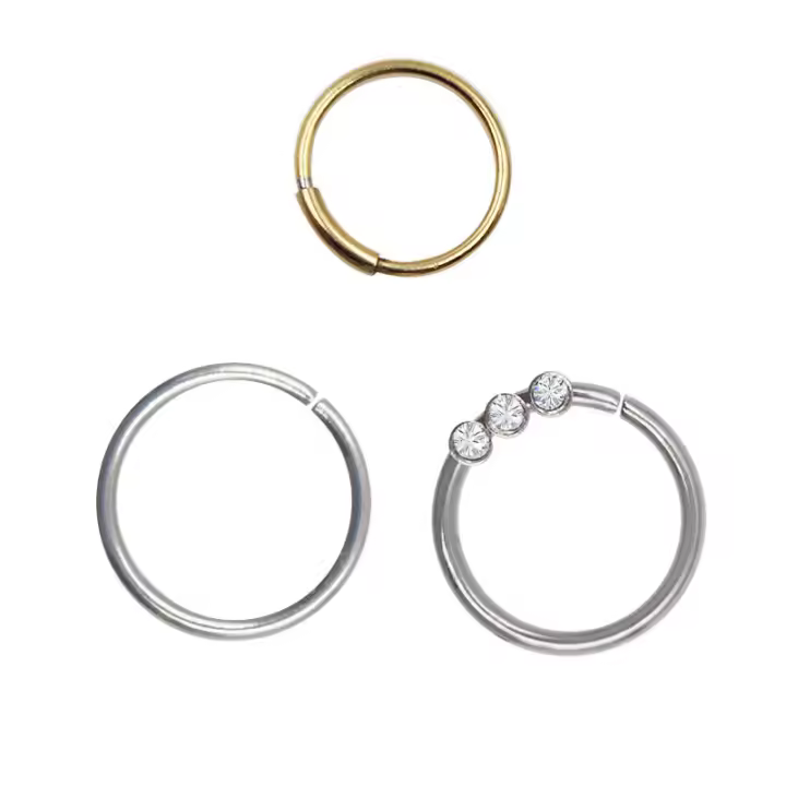 Starbeauty 1pc nueva moda anillo de la nariz de diamantes de imitación vintage Acero inoxidable nariz aro anillo para las mujeres joyería para mujer bijoux - 1
