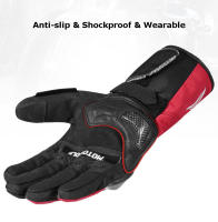 Guantes impermeables para motocicleta, resistentes al viento, reflectantes, antideslizantes, táctiles, largos, cálidos, Invierno - details 17