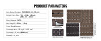 SucceBuy Baldosas de cubierta entrelazadas, 12"x12", paquete de 10, 10 pies cuadrados. ft, Madera plástica, Suelo impermeable para exteriores, Marrón oscuro - details 6