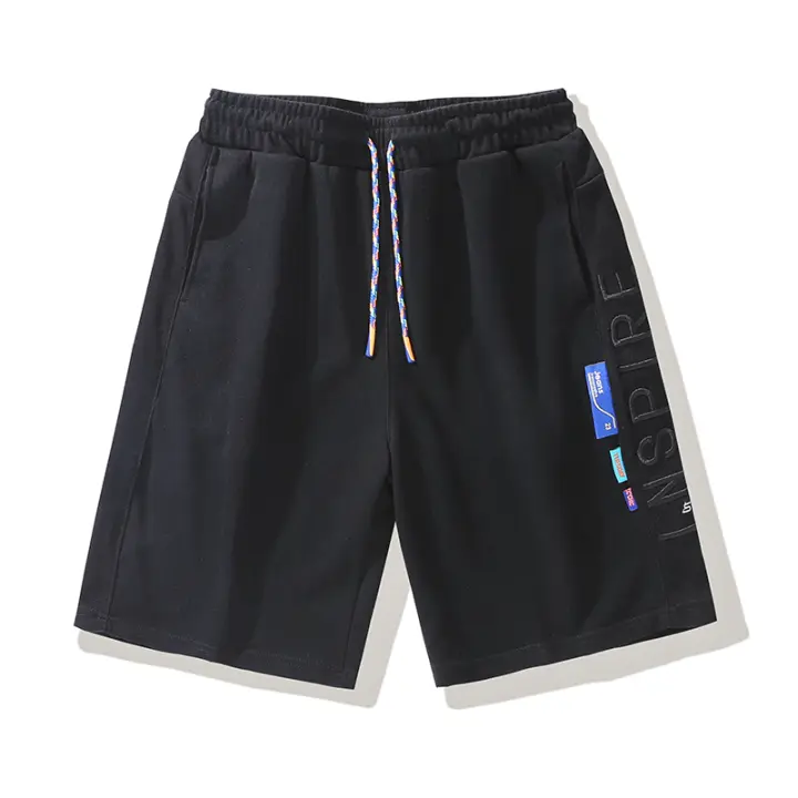 Pantalones cortos informales de verano para hombre, Shorts holgados, cómodos, cintura elástica de fuerza, Color sólido, bolsillos laterales - 1