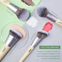 Jessup Makeup Brushes Set, 12 Pcs Eco-Friendly Synthetic Foundation Brushes, Powder Brushes, Angled Concealer Brush, Blending Brushes, Eyeshadow Brushes, Duo Brushes, Eyebrow Brushes, T327 - details 2
