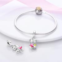 Encanto de Plata Esterlina S925 Unicornio Floral Mariposa Para Pulsera Original de 3mm Joyería Fina de Cumpleaños para Mujeres Regalo de Piedra Principal de Zirconio - details 14