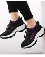 Zapatos de Caminada para Mujer Calcetines de Moda Zapatillas Transpirables Cómodos para Cuidado Postparto Plataforma Casual Loafers Antideslizantes - details 6