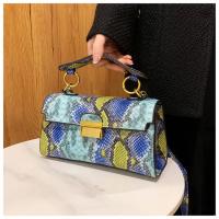 Elegante Bolso de Mano de Cuero PU Patrón de Piel de Serpiente Impermeable, Resistente al Desgaste - details 44