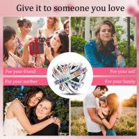 Encantos de Serie Zirconia de Plata Esterlina S925 100% Real para Mujeres Joyería Fina de Cumpleaños Ajuste a Pulsera y Bangle de 3mm - details 31