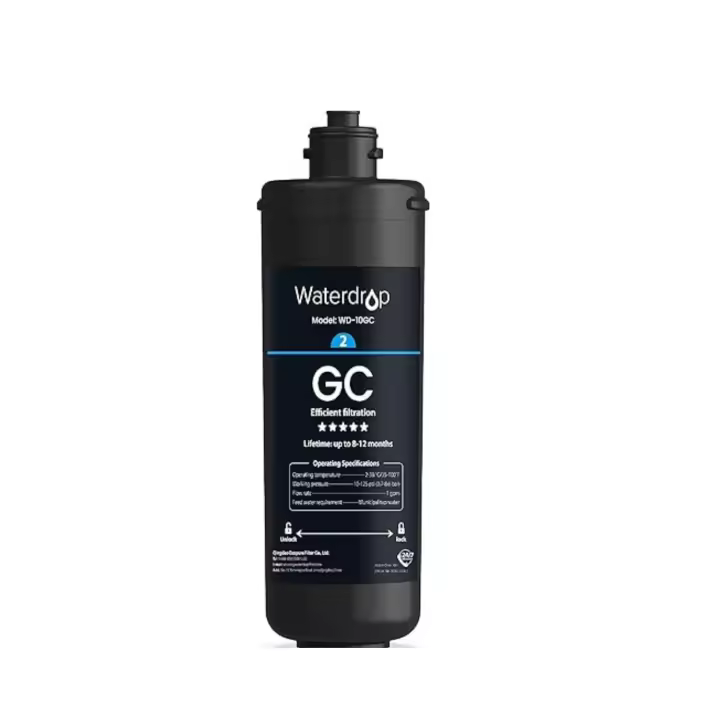 Waterdrop WD-10GC Filtro de agua debajo del fregadero, reemplazo para Waterdrop TSA y TSB y TSB CM Sistema de filtro de agua debajo del fregadero de 3 etapas - 1
