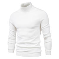 AIOPESON-suéteres gruesos de cuello alto para hombre, Jersey informal de cuello alto, ajustado, cálido, de calidad, Color sólido, Invierno - details 7