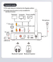 Transmisor y receptor de Audio M9 Pro, Bluetooth 5,1, NFC/3,5mm AUX/RCA/USB u-disk/TF/6,5 Mic/FM Radio DSP, adaptador inalámbrico de música HIFI - details 12