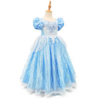 Disfraz de Cenicienta para niña, traje de princesa para fiesta de Halloween, Navidad, cumpleaños, boda, vestido bordado - details 18