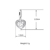 Abalorio de plata de ley 100% 925 para pulsera, dije compatible con brazalete Original, joyería, regalo de cumpleaños, pájaro, espíritu, Paloma, amor, Fe, Esperanza - details 4