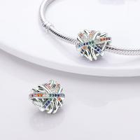 Encantos de Serie Zirconia de Plata Esterlina S925 100% Real para Mujeres Joyería Fina de Cumpleaños Ajuste a Pulsera y Bangle de 3mm - details 29