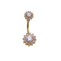 1Pc doble de ombligo piercing joya nombril vientre piercing pendiente de ombligo de perforación del vientre de sexo cuerpo piercings de joyería - details 13