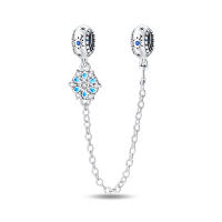 Encanto de Cierre Seguro de 925 Plata Esterlina Original para Mujeres Joyería DIY Cuentas Material Metal Pulsera de Zirconio - details 5