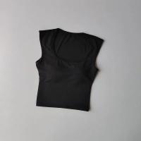 Chaleco Deportivo Nude Elegante Correas Ancha Cuello Cuadrado Material de Nylon - details 5