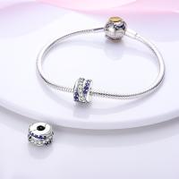 Encantos de Serie Zirconia de Plata Esterlina S925 100% Real para Mujeres Joyería Fina de Cumpleaños Ajuste a Pulsera y Bangle de 3mm - details 37