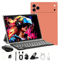 Tablet inteligente T900 de 10.1 pulgadas con Android 15, 16 GB de RAM y 512 GB de almacenamiento, batería de 6000 mAh, compatibilidad con 5G y Wi-Fi, pantalla IPS con resolución de 1280×800 y funda con teclado estándar. Disponible en gris, naranja, azul y - details 0
