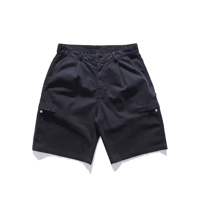 Men Summer Side Pockets Cargo Shorts Solid Color Leisure Outdoors Hiking Motion New Fashion Comfort Cotton Short Trousers Men - 1