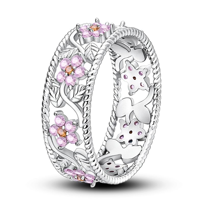 Anillos de plata de ley 925 para mujer, sortija de circonita colorida con forma de luna y Estrella, joyería fina para boda, compromiso, cumpleaños