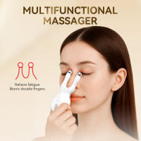 ANLAN Masajeador de puntos de acupuntura facial, levantamiento de nariz y ojos EMS, luz de 7 colores, Guasha, reduce la hinchazón, antienvejecimiento, reafirma la piel, herramienta Caerskin - details 0