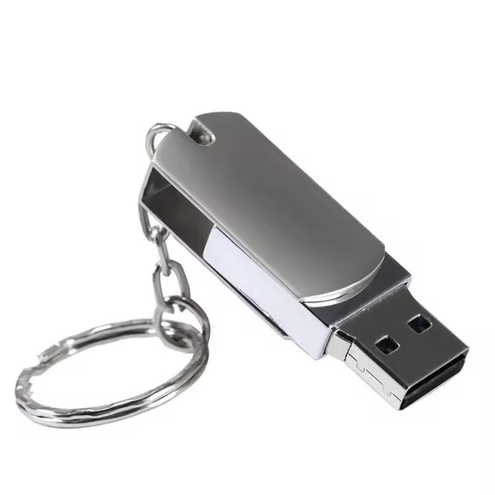 Drive de Flash USB JASTER de 64GB Lote de Regalos Creativos Mini Pendrive de Metal Plateado - 1