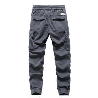 Pantalones Cargo Retro de Invierno para Hombres Comodidad de Algodón, Largo Completo, Múltiples Bolsillos, Estilo Casual de Sweat - details 6