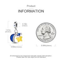 Colgante de la serie de estrellas y lunas para mujer, collar de pulsera DIY, cuentas de plata de ley 925, joyería fina colgante, cumpleaños Gi - details 9