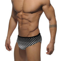 Jessborn-bañador de lunares para hombre, pantalones cortos de cintura baja, traje de baño profesional para entrenamiento en la playa - details 1