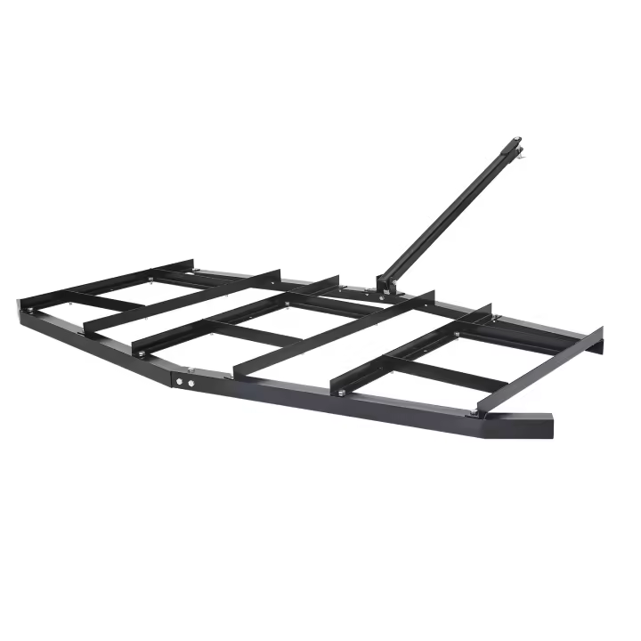 SucceBuy Grada de arrastre de acero remolcable de 84" de ancho para aplicaciones de grava, ATV y UTV - 1
