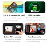 Cámara de Acción 4K60FPS Grabación de Video Impermeable Control Remoto Ligera - details 2