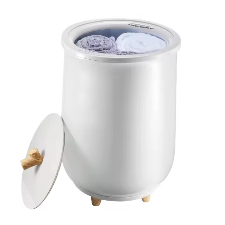 Calentador de Toallas SucceBuy de 20L con Luz LED, Temporizador y Ajustes de Temperatura Ajustables, Ideal para Calentar Toallas y Mantas en Baños, Spas u Hogares, Gris - 1
