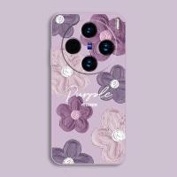 Fundas de Teléfono de Flor de Porcelana Morada Silicona/Goma Compatible con Oppo A17k y Más - details 5