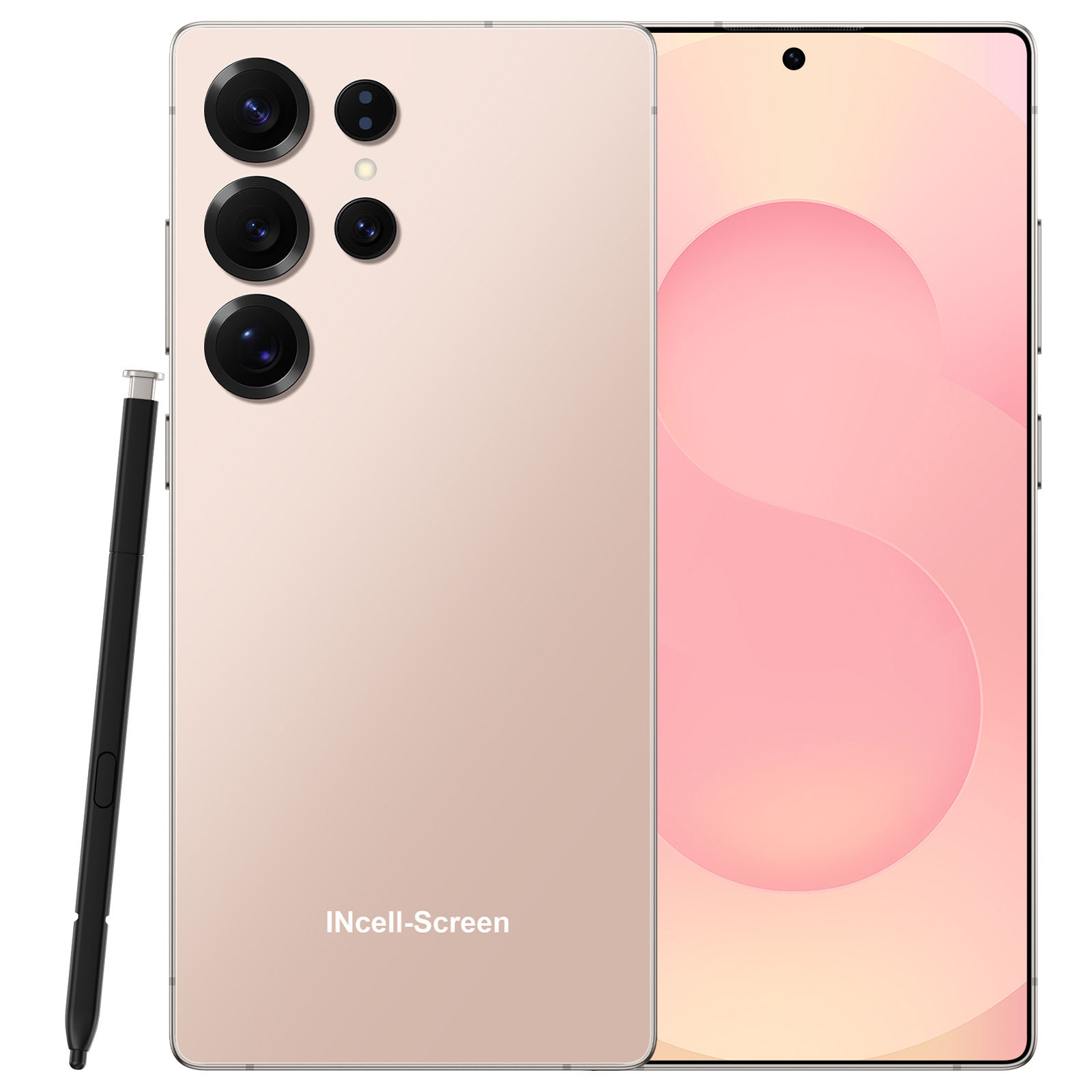 Nuevo teléfono inteligente S25 Ultra de gama alta 7.3HD, segunda pantalla, teléfono móvil 5G Android14, teléfono móvil 22G + 2T Dual Sim Celulare 108MP 8000Mah