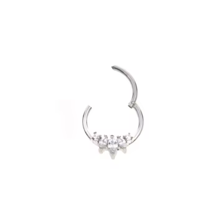 Anillos de Aro para la nariz de alta calidad, 16g, 100%, anillo de acero quirúrgico para la nariz, colgador de piercing para el cuerpo, joyería de moda, 1 ud. - 1