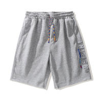 Pantalones cortos informales de verano para hombre, Shorts holgados, cómodos, cintura elástica de fuerza, Color sólido, bolsillos laterales - details 5