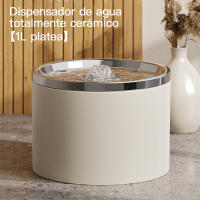Dispensador de agua automático de cerámica para gatos, tazón de cerámica para gatos, filtración circulante, fuente de agua inteligente para gatos, tazón para perros, suministros para mascotas - details 15