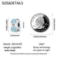 Encanto de Cierre Seguro de 925 Plata Esterlina Original para Mujeres Joyería DIY Cuentas Material Metal Pulsera de Zirconio - details 36