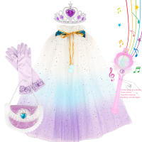Falda de tutú para niña pequeña, falda de princesa para fiesta de baile, capa de tul arcoíris, accesorios de vestir - details 8