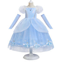 Vestido de princesa para niña, ropa de fiesta de fantasía de verano, disfraz de Aurora, Rapunzel, Cenicienta, Bella Durmiente, Carnaval y Navidad - details 1