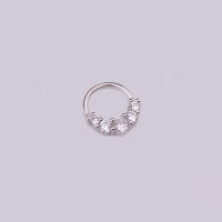 2 uds 8mm daith ajustada Torre tragus anillo piercing joyería cz nariz aro cartílago de hélice pendiente - details 10