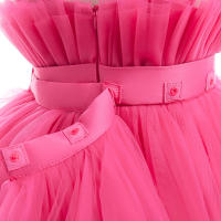 Summer Pink Trailing Lace Baby Girl Dress Toddler 1st Birthday Party Princess Dresses for Girl Formal Puffy Wedding Gown Vestido - details 10