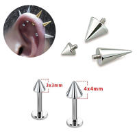 Starbeauty Tito Plata Gótica Espina de Labio Joyería de Cuerpo de Grado Implantable - details 0