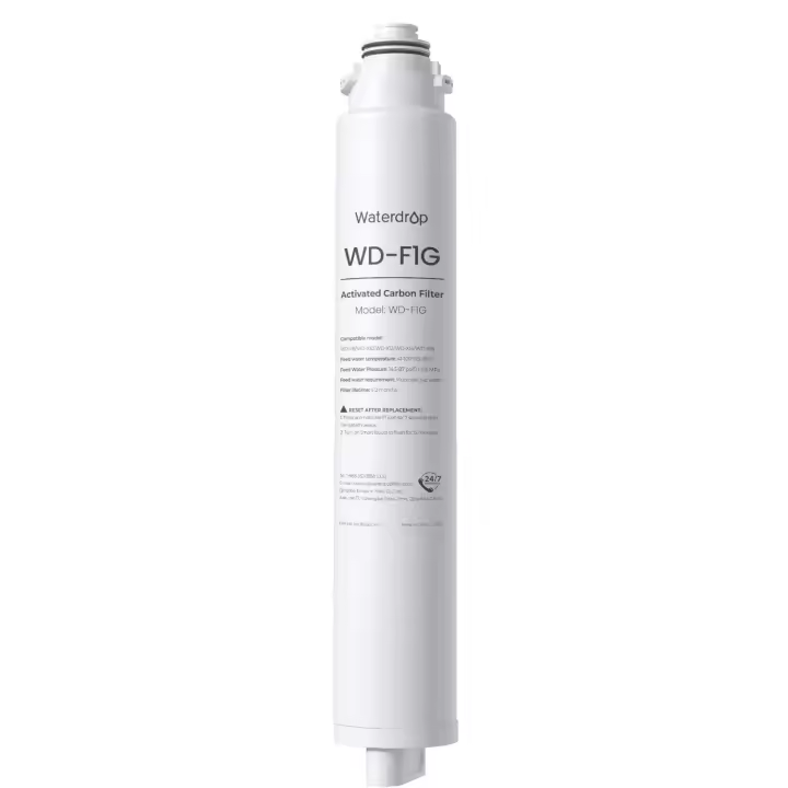 Filtro Waterdrop WD-F1G, repuesto para sistemas de ósmosis inversa WD-X12-Basic y WD-X8, vida útil de 12 meses - 1