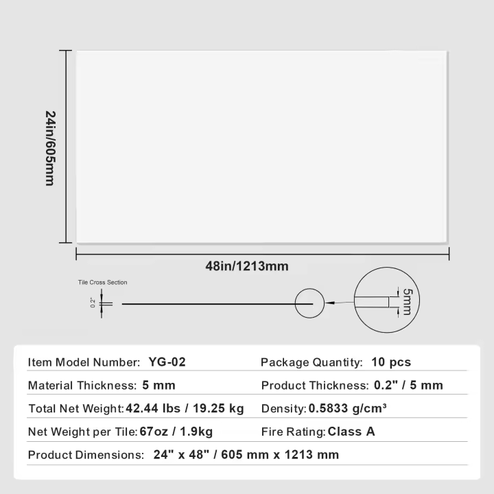 SucceBuy Tejas de techo, espuma de PVC, paneles de techo contra incendios, fácil instalación para decoración del hogar/oficina, blanco liso - 1