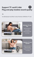 Transmisor y receptor de Audio M9 Pro, Bluetooth 5,1, NFC/3,5mm AUX/RCA/USB u-disk/TF/6,5 Mic/FM Radio DSP, adaptador inalámbrico de música HIFI - details 23