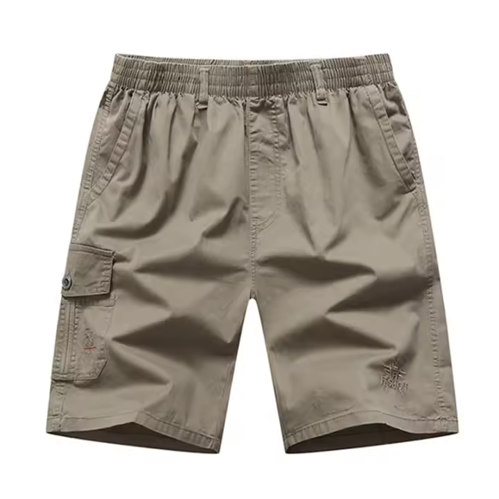 Pantalones Cargo de Poliéster para Hombres CHAIFENKO Estilo Suelto y Transpirable con Múltiples Bolsillos Ideal para el Verano Lavado en Máquina - 1