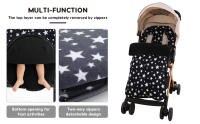Saco Silla de Paseo universal,Protección antideslizante, dedos cómodos, Forro Polar térmico Deluxe - details 1