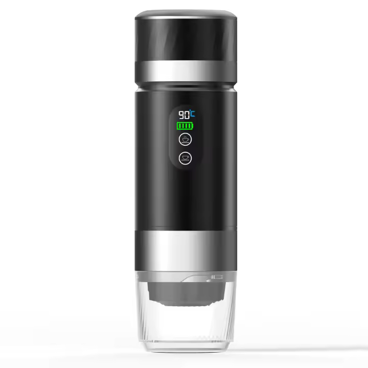 Cafetera Espresso Portátil 3 en 1 con Pantalla Digital y Batería Extraíble para Auto, Hogar y Camping - 1