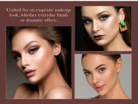 Jessup - Juego de 4 brochas de maquillaje facial para base, corrector, rubor, contorno, polvos e iluminador, color blanco perla T344 - details 3